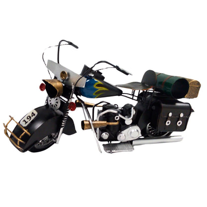 Large Assembled Motorcycle Model | Vintage Motorbike Display Piece | Home or Office - Authentic Replicas & Models