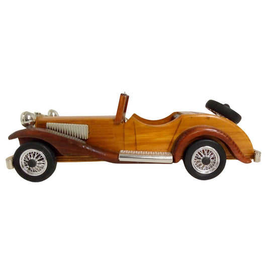 Wooden Model Car – Handcrafted Vintage Classic Collectible 28 cm
