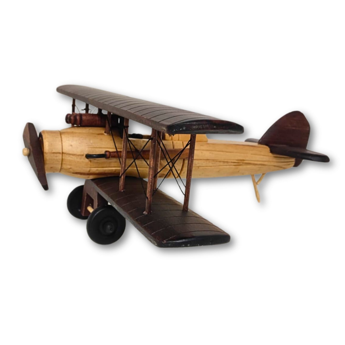 Timber Ace Model Plane Classic Handcrafted Wooden Vintage - Authentic Replicas & Models