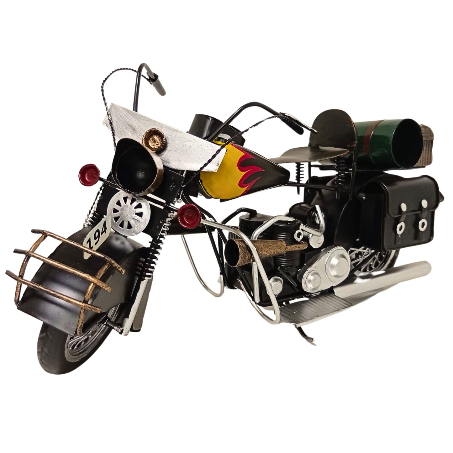 Large Assembled Motorcycle Model | Vintage Motorbike Display Piece | Home or Office - Authentic Replicas & Models