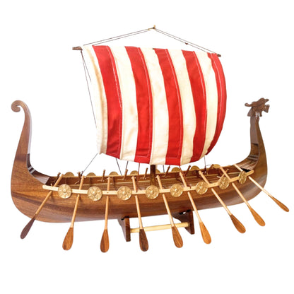 Viking Drakkar Sailing Ship Model Handmade 60cm