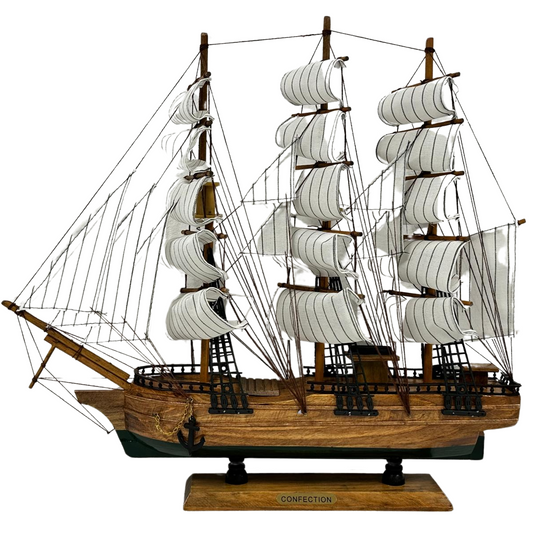 Confection Sailing Ship Model 2C – Handmade Wooden Display Ship 49 cm