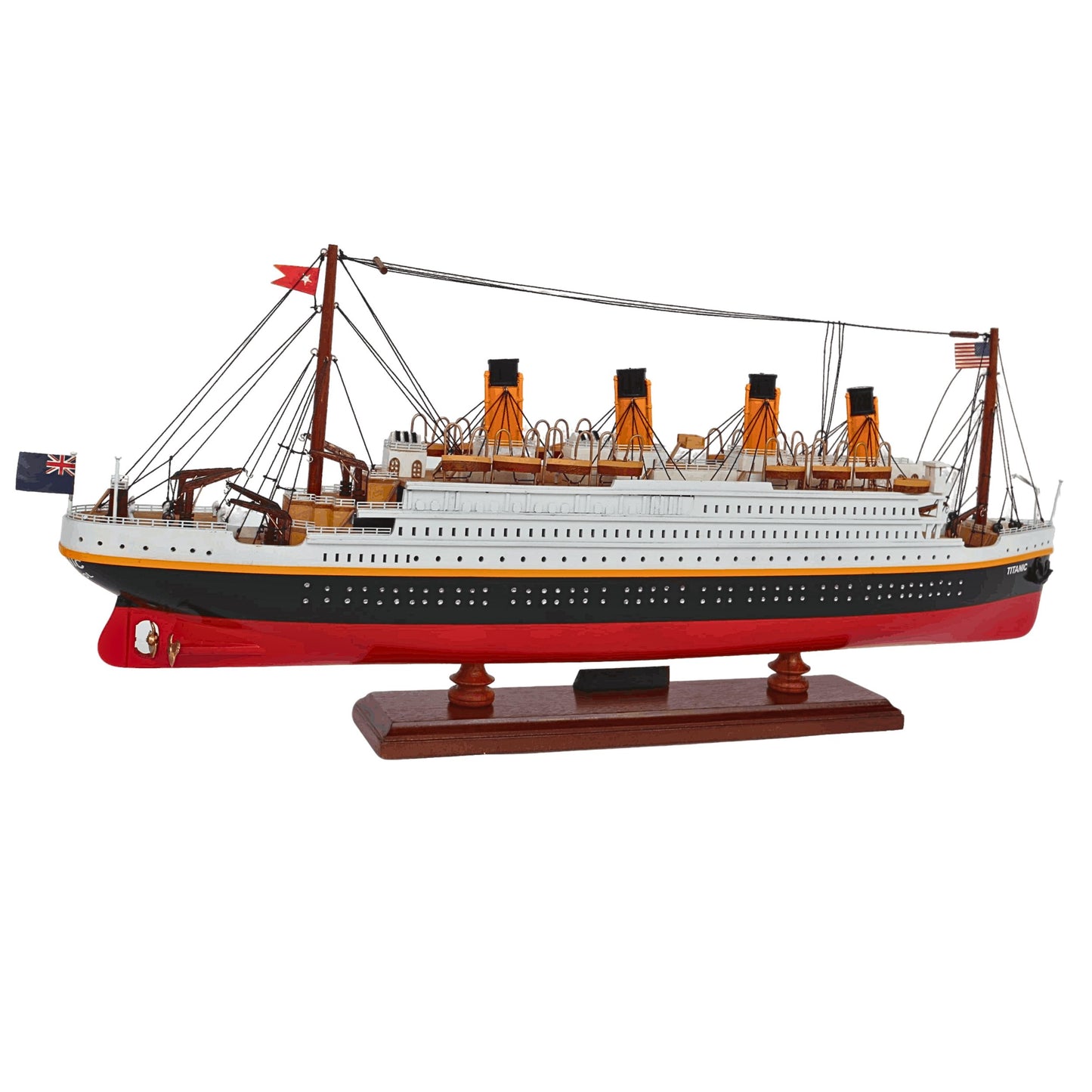 RMS Titanic Wooden Ship Model – 60cm | Handcrafted Mahogany & Acacia