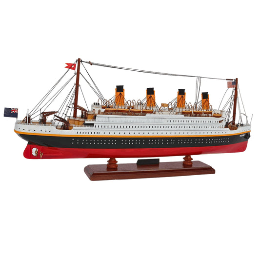 RMS Titanic Wooden Ship Model – 60cm | Handcrafted Mahogany & Acacia