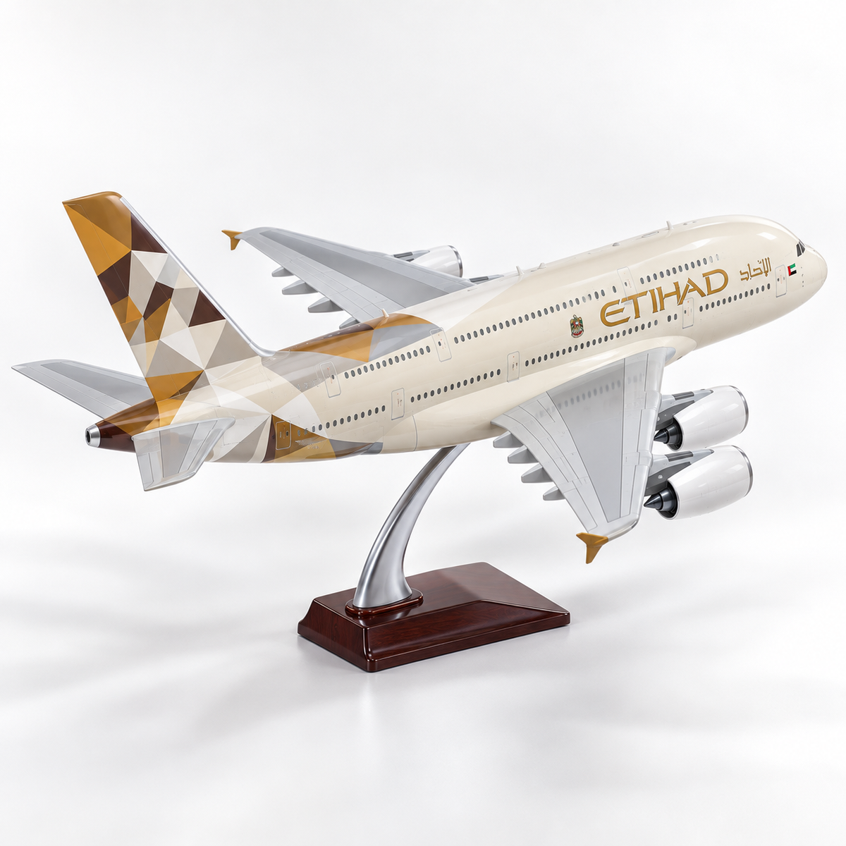 Etihad Airways A380 Model Aircraft – Stunning Display for Aviation Enthusiasts