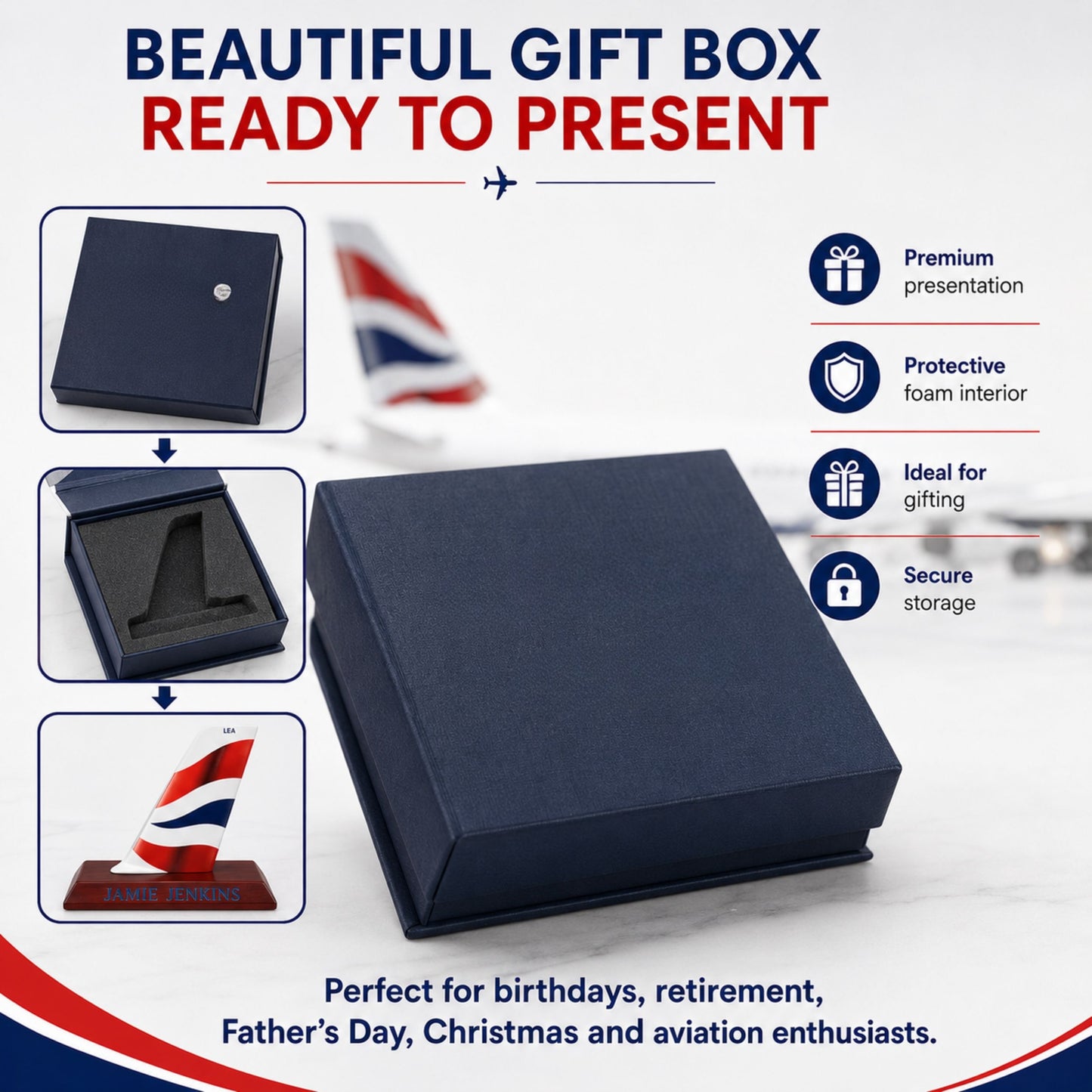 Personalised British Airways Tail Fin Decor