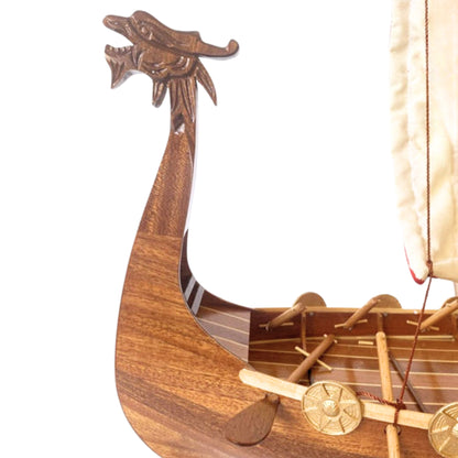 Viking Drakkar Sailing Ship Model Handmade 60cm