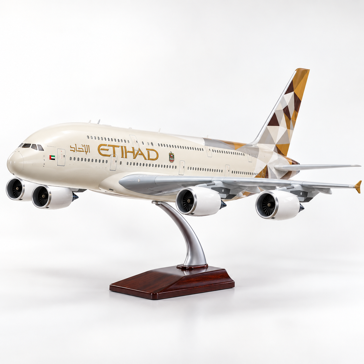 Etihad Airways A380 Model Aircraft – Stunning Display for Aviation Enthusiasts