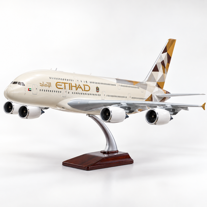 Etihad Airways A380 Model Aircraft – Stunning Display for Aviation Enthusiasts
