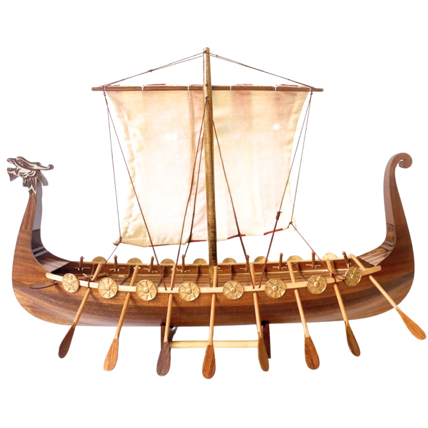 Viking Drakkar Sailing Ship Model Handmade 60cm