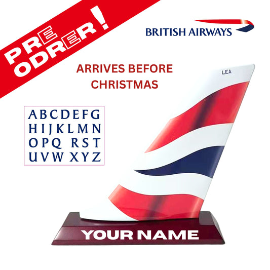 Personalised British Airways Tail Fin Decor
