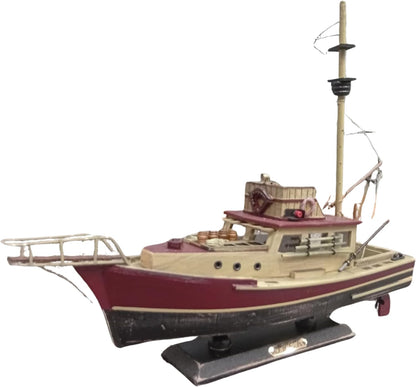 Orca Wooden Ship Model – Jaws Inspired Fishing Boat Collectible