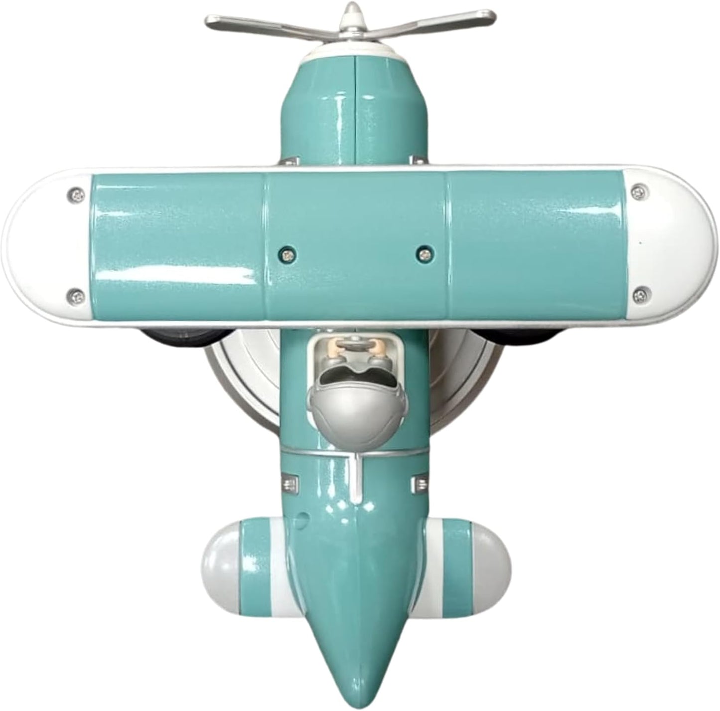 Retro Airplane Flip Clock – Vintage Biplane Novelty Desk Timepiece