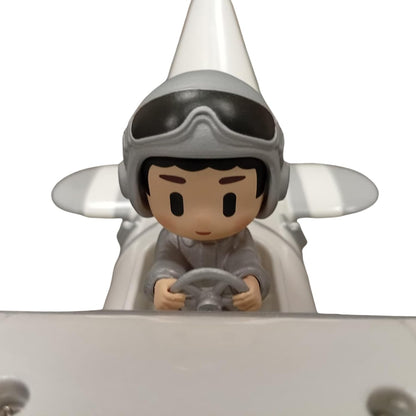 Retro Airplane Flip Clock – Vintage Biplane Novelty Desk Timepiece