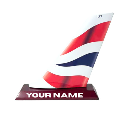 Personalised British Airways Tail Fin Decor
