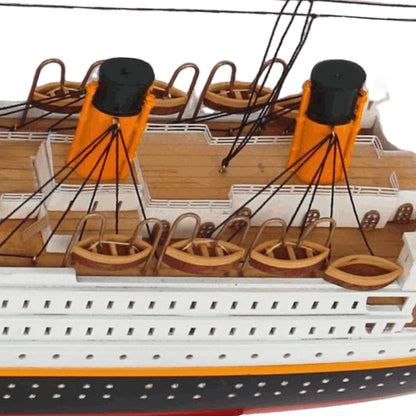 RMS Titanic Wooden Ship Model – 60cm | Handcrafted Mahogany & Acacia
