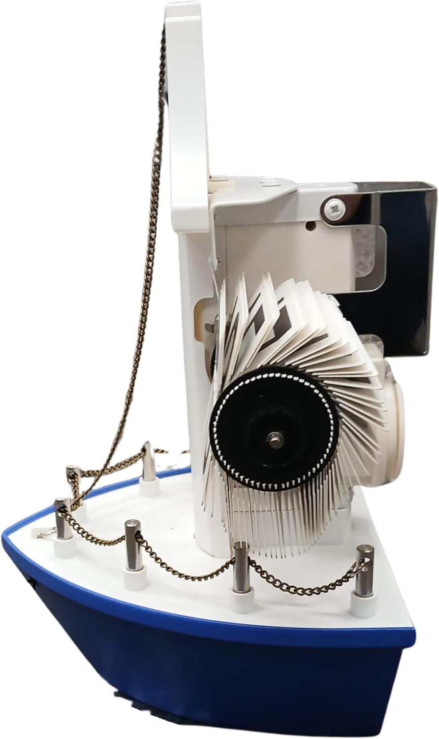 Ship Deck Flip Clock Wall Hanging Retro Nautical with Automatic Flip Panels AM PM Display Decorative Boat Style Desk Shelf Timepiece blue black (Black)