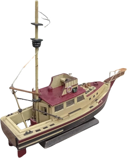 Orca Wooden Ship Model – Jaws Inspired Fishing Boat Collectible
