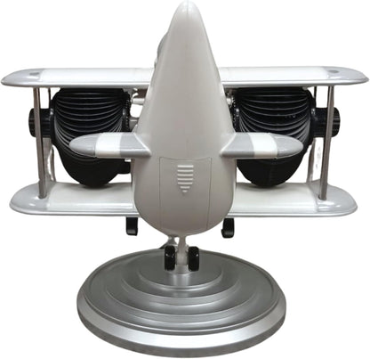 Retro Airplane Flip Clock – Vintage Biplane Novelty Desk Timepiece