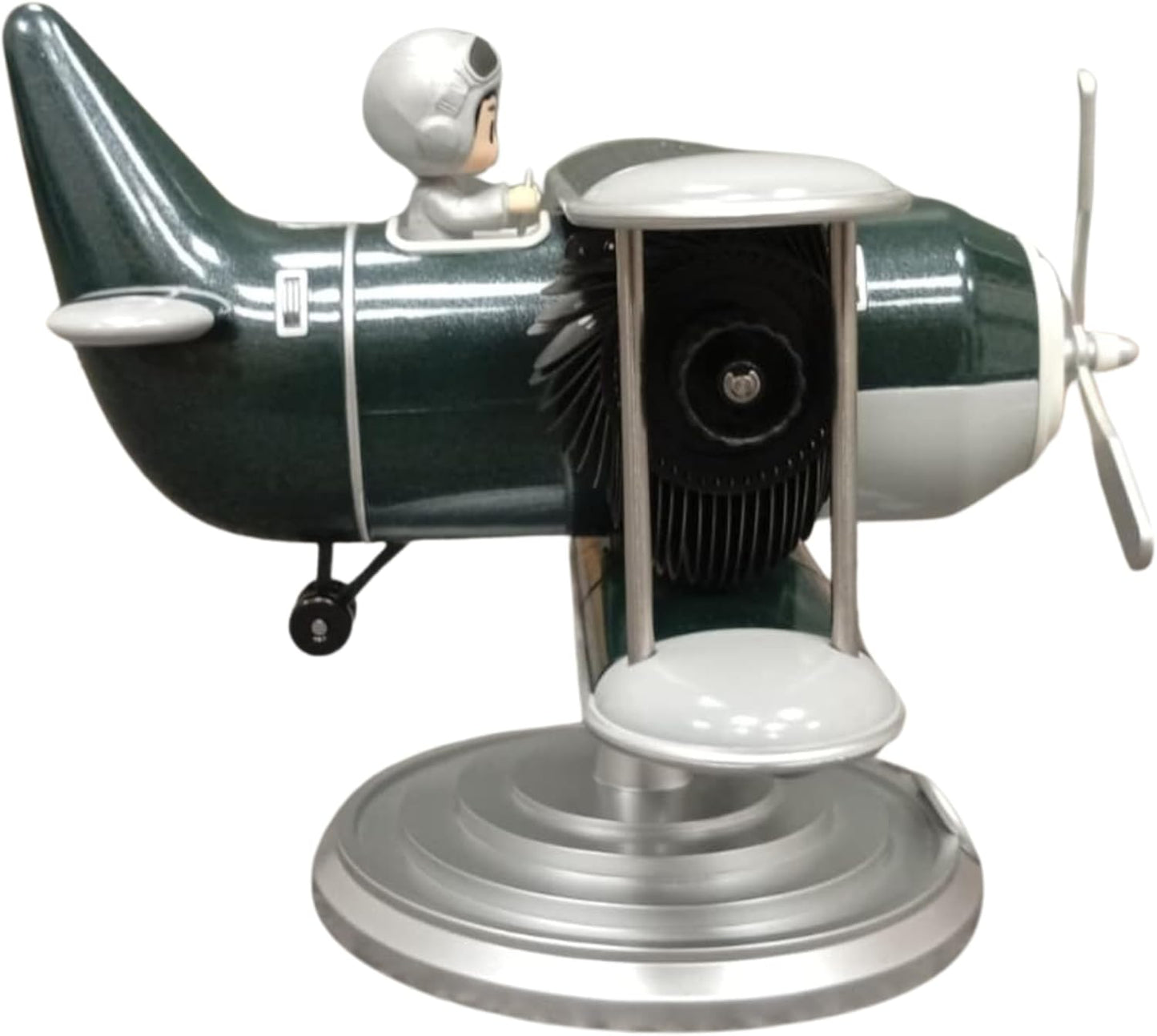 Retro Airplane Flip Clock – Vintage Biplane Novelty Desk Timepiece