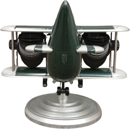 Retro Airplane Flip Clock – Vintage Biplane Novelty Desk Timepiece