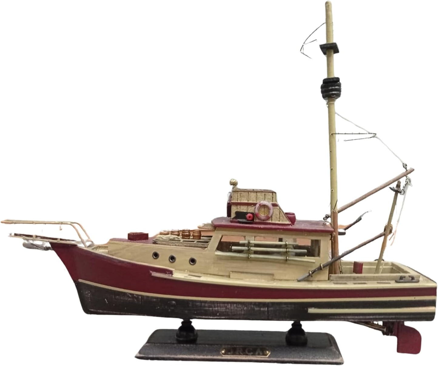 Orca Wooden Ship Model – Jaws Inspired Fishing Boat Collectible
