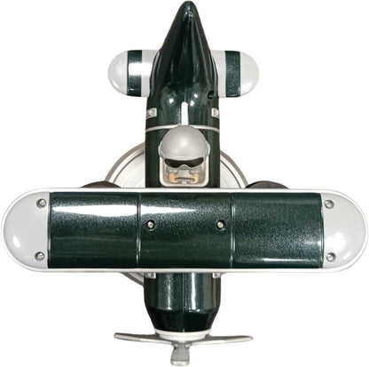 Retro Airplane Flip Clock – Vintage Biplane Novelty Desk Timepiece