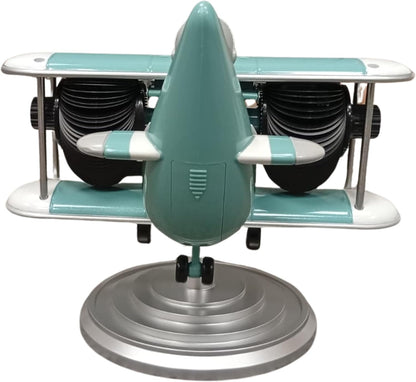 Retro Airplane Flip Clock – Vintage Biplane Novelty Desk Timepiece