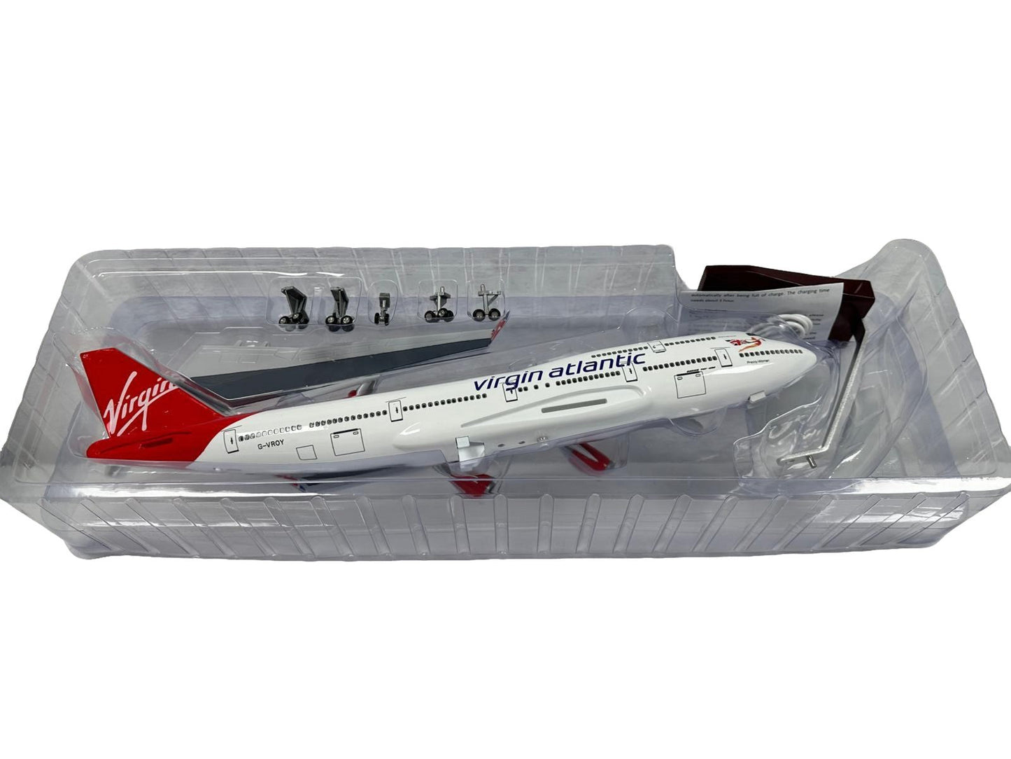 747 Boeing Model Plane Large Scale Ideal Gift Working Lights