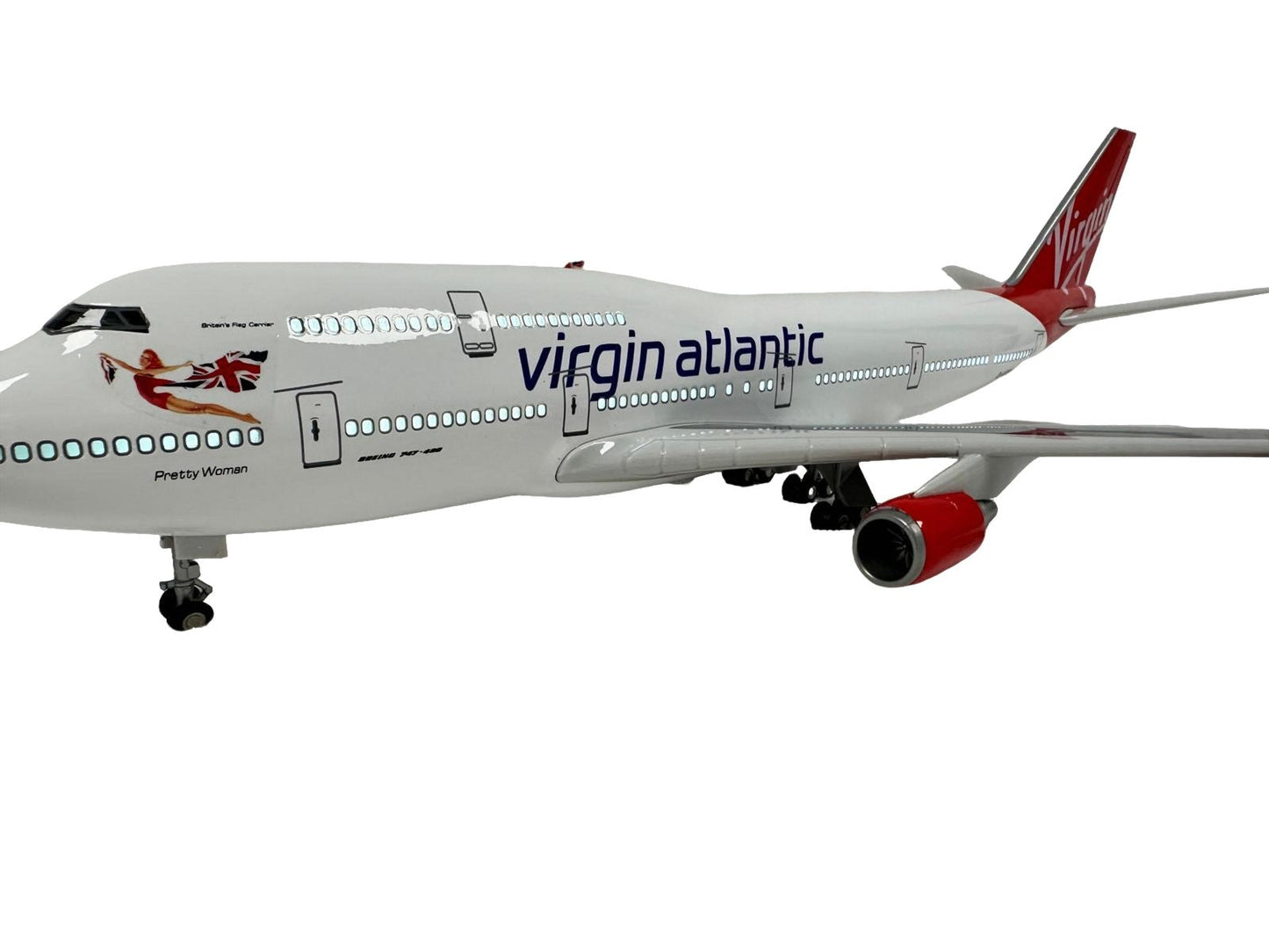 747 Boeing Model Plane Large Scale Ideal Gift Working Lights