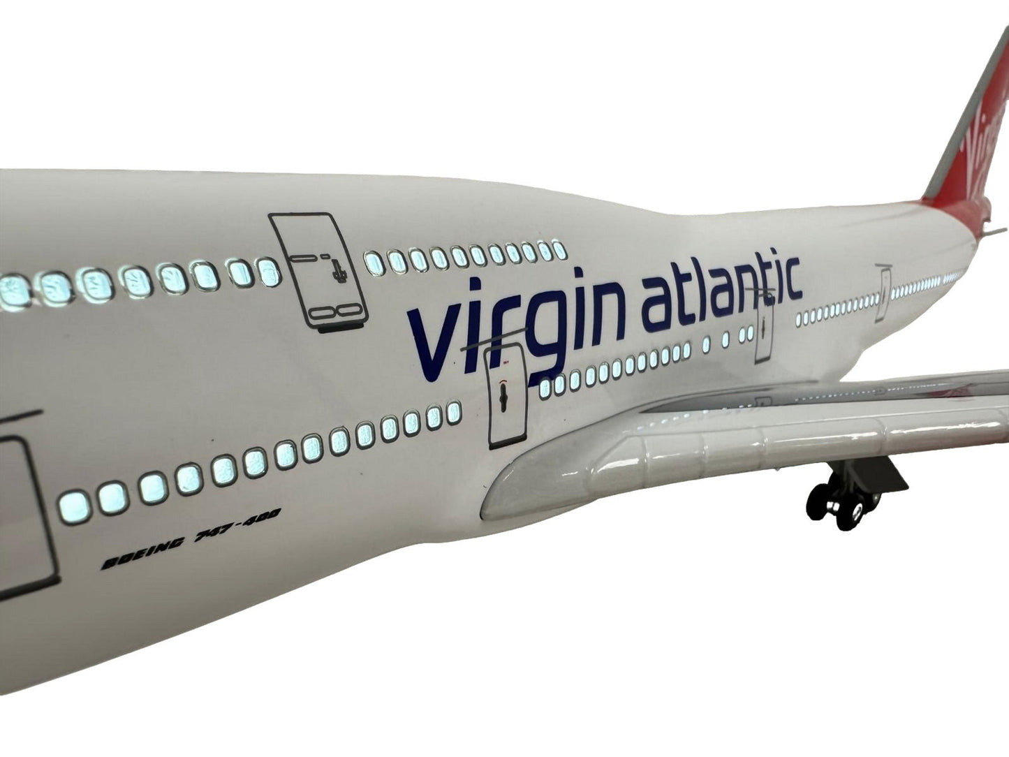 747 Boeing Model Plane Large Scale Ideal Gift Working Lights