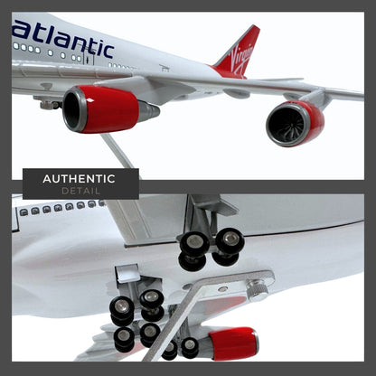 747 Boeing Model Plane Large Scale Ideal Gift Working Lights