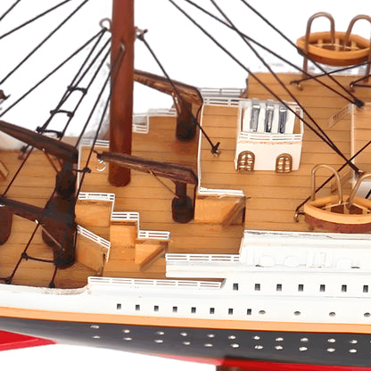 RMS Titanic Wooden Ship Model – 60cm | Handcrafted Mahogany & Acacia