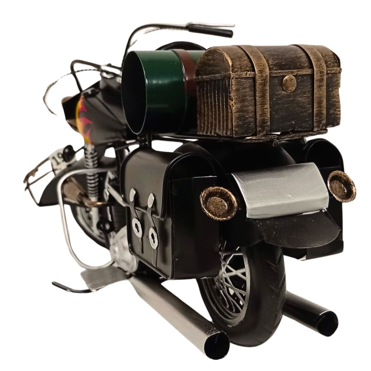 Large Assembled Motorcycle Model | Vintage Motorbike Display Piece | Home or Office - Authentic Replicas & Models