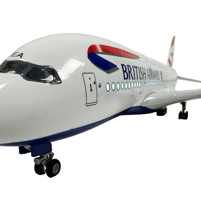 British Airways BA A380 Model Plane Large Scale Ideal Gift And Stand - Authentic Replicas & Models