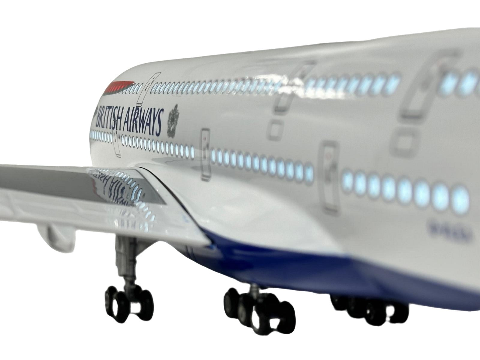 British Airways BA A380 Model Plane Large Scale Ideal Gift And Stand - Authentic Replicas & Models
