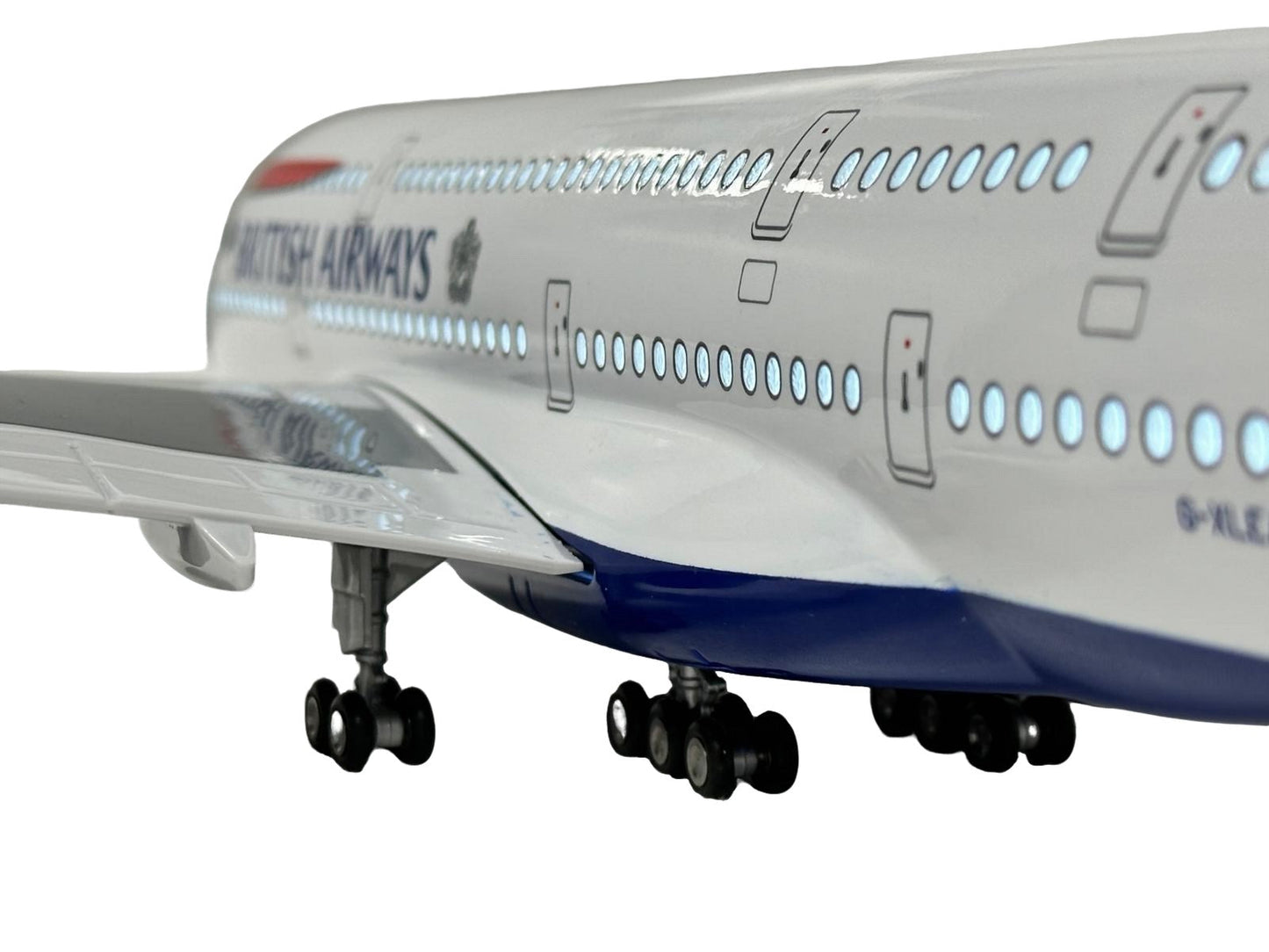 British Airways BA A380 Model Plane Large Scale Ideal Gift And Stand - Authentic Replicas & Models