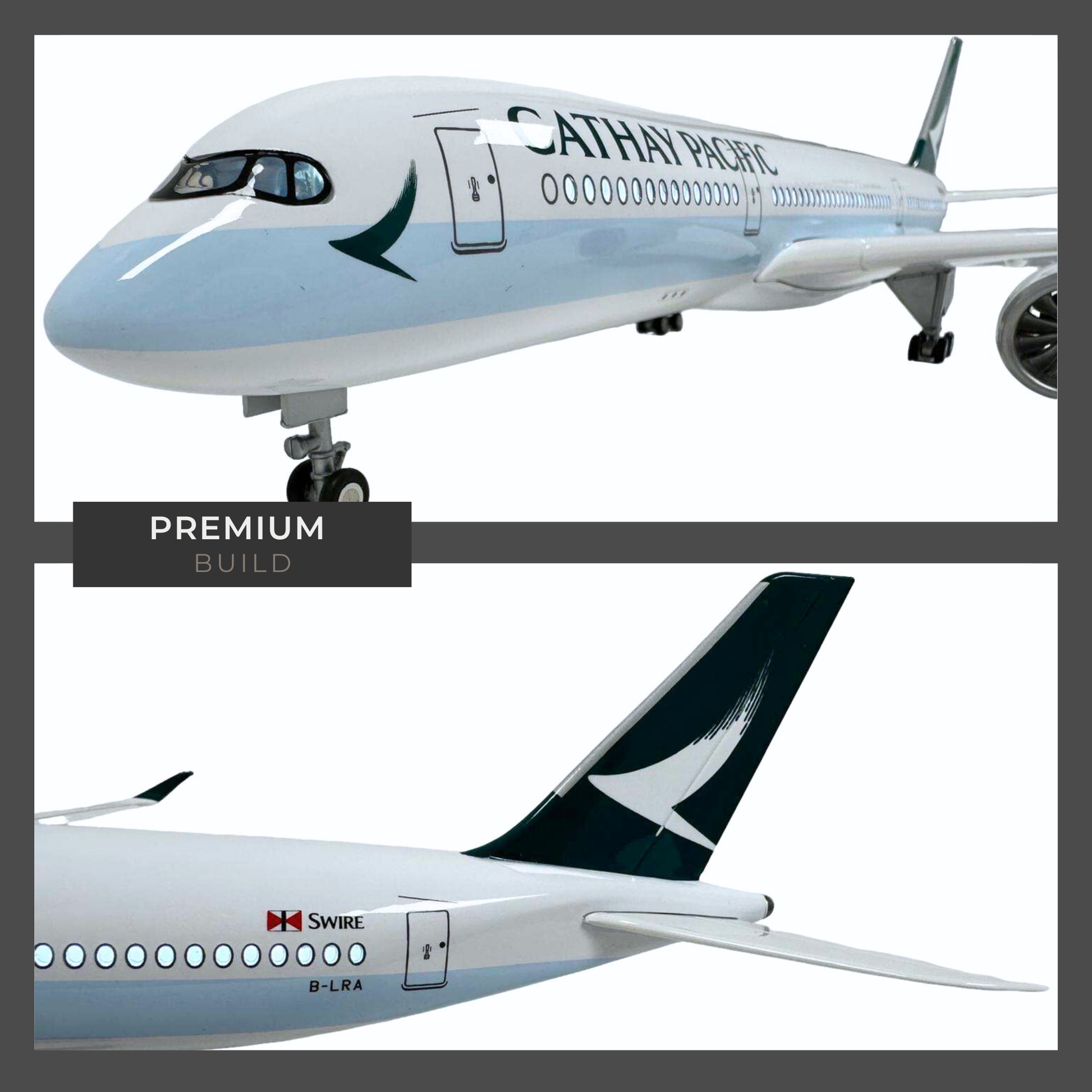 Cathay Pacific Airbus A350 Model Plane Premium Large Scale Ideal Gift - Authentic Replicas & Models