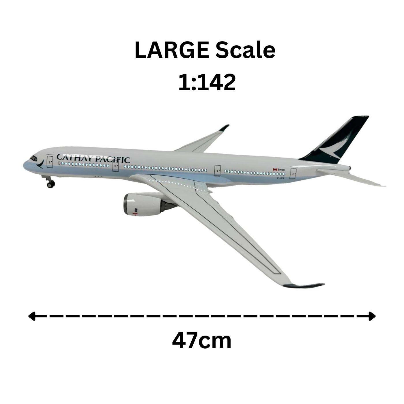 Cathay Pacific Airbus A350 Model Plane Premium Large Scale Ideal Gift - Authentic Replicas & Models