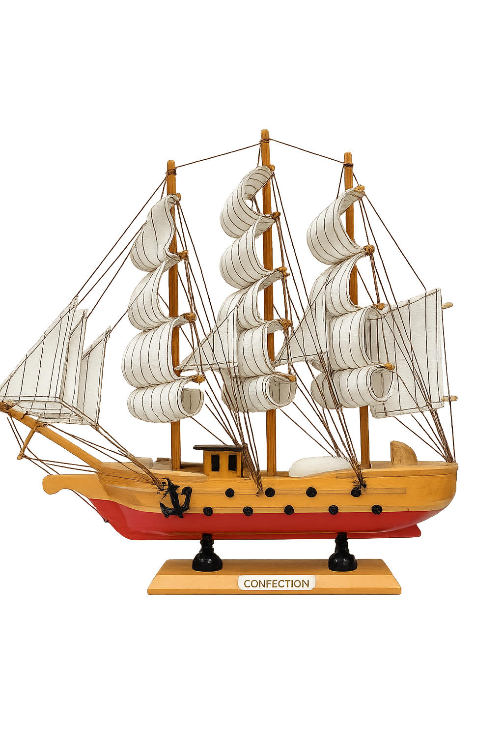 Confection Wooden Sailing Ship 1t Model 33cm Assembled