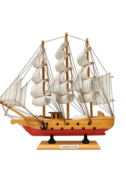 Confection Wooden Sailing Ship 1t Model 33cm Assembled