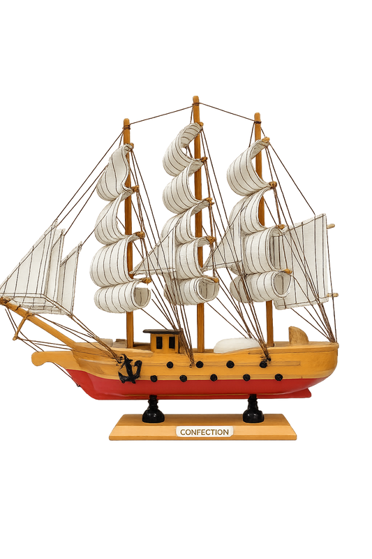 Confection Wooden Sailing Ship 1t Model 33cm Assembled