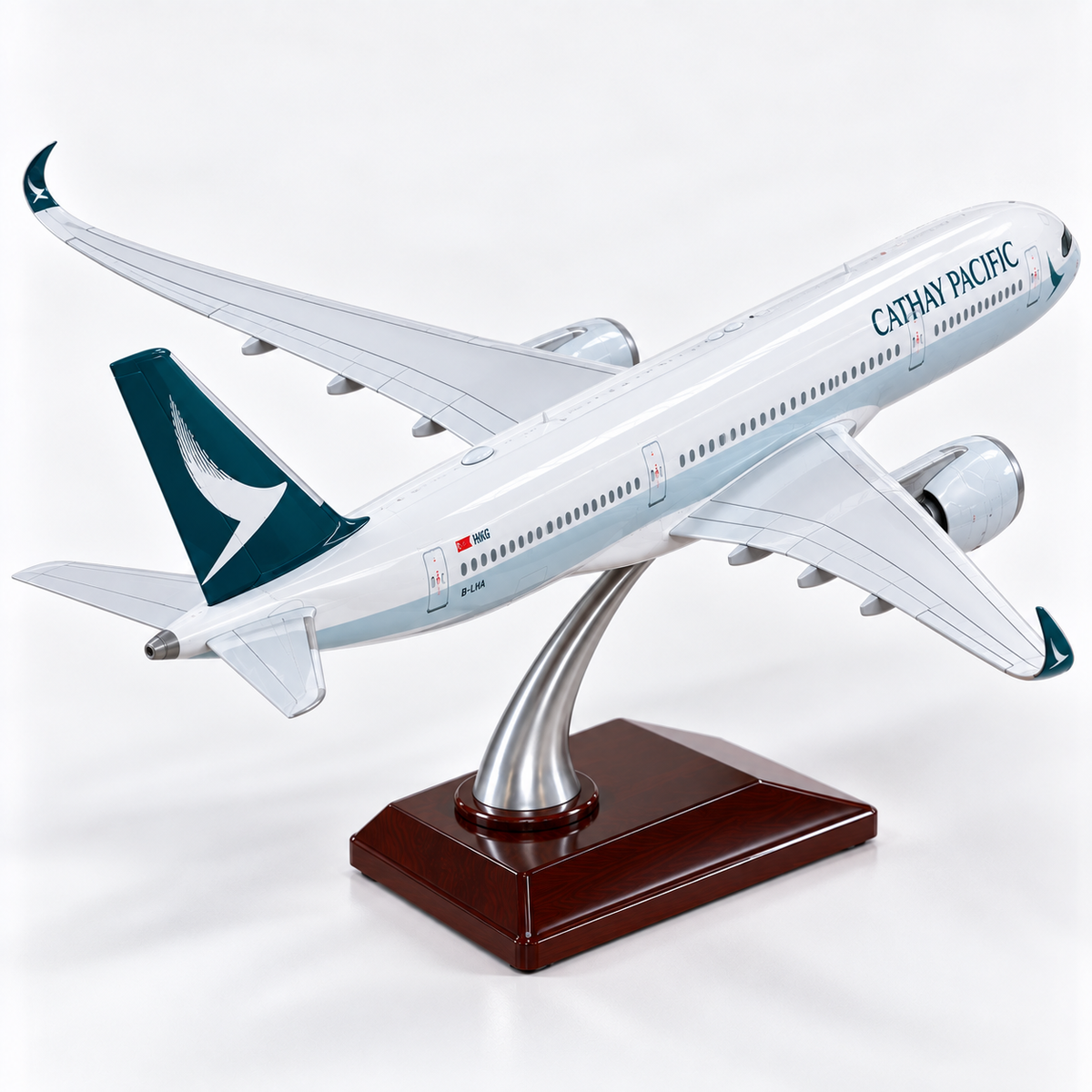 Cathay Pacific Airbus 350 Model Plane 1:142 47cm LED Display Plane With Stand