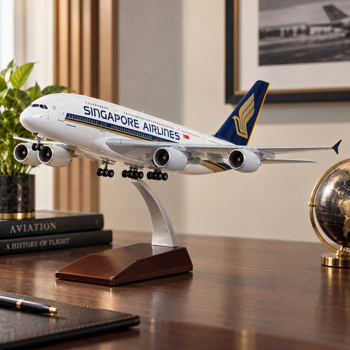Singapore Airlines A380 Model Aircraft - Stunning Large Display Plane