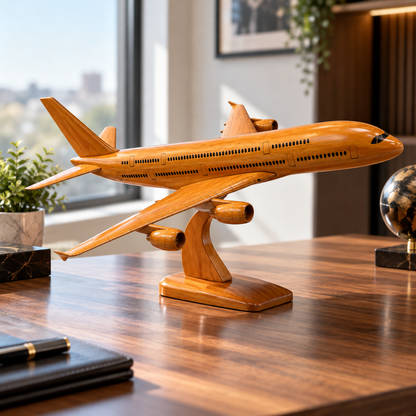 A380 Wooden Aircraft Model