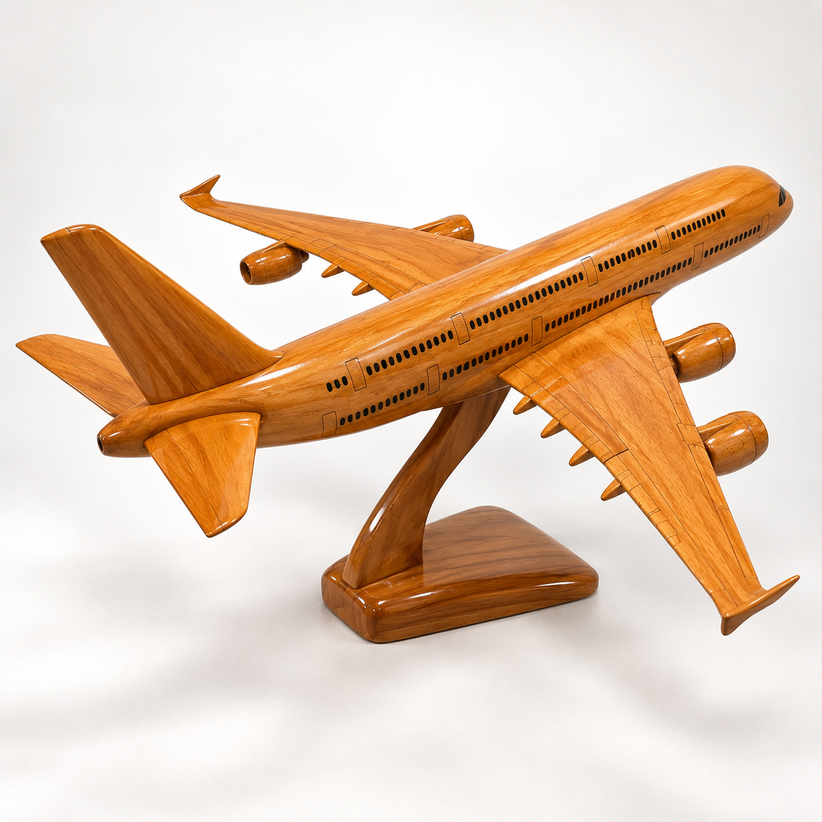 A380 Wooden Aircraft Model