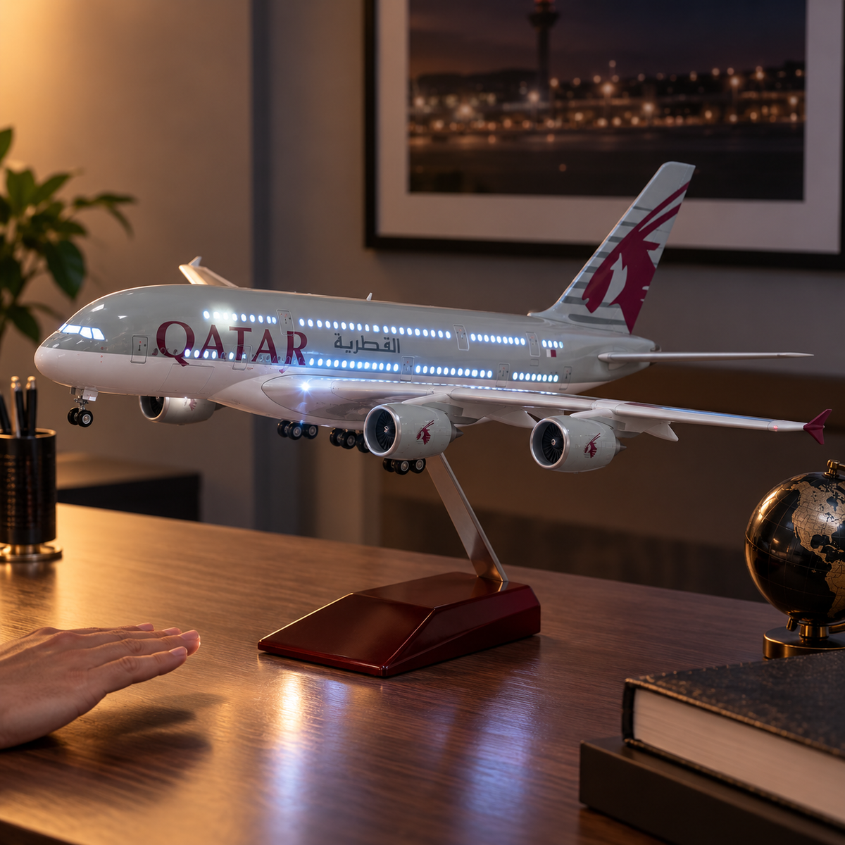 Qatar Airways A380 Model – 1:160 Scale Aircraft