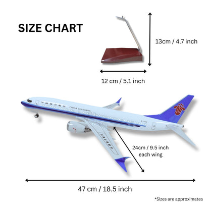 China Southern 737MAX Model Plane Boeing Premium Large Scale Ideal Gift - Authentic Replicas & Models