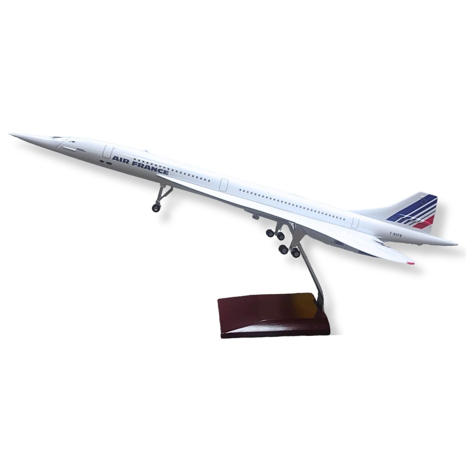 Concorde Air France Model Plane Large-Scale Voice Activated Lights - Authentic Replicas & Models