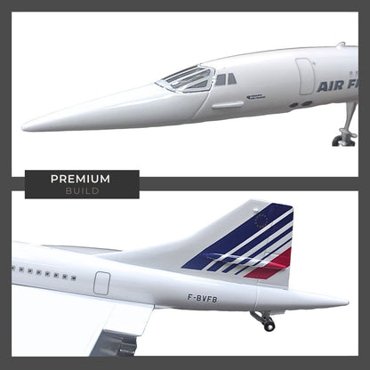 Concorde Air France Model Plane Large-Scale Voice Activated Lights - Authentic Replicas & Models